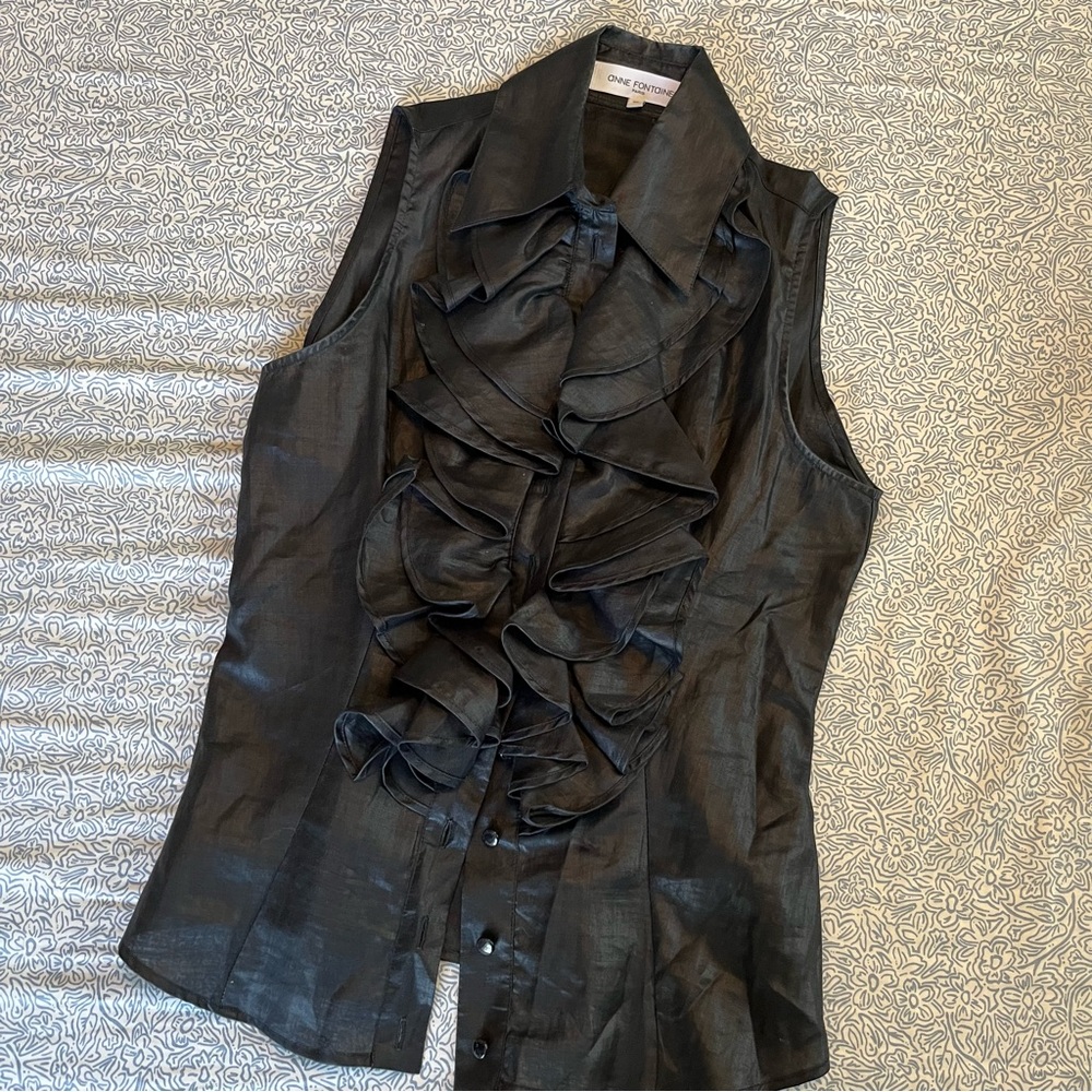 Anne fontaine silk tank top